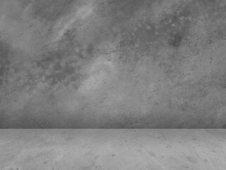 Concrete wall background for displaying products in 3d.