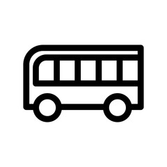 bus icon or logo isolated sign symbol vector illustration - high quality black style vector icons
