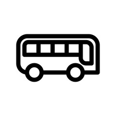 bus icon or logo isolated sign symbol vector illustration - high quality black style vector icons
