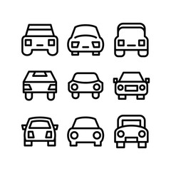 Fototapeta premium car icon or logo isolated sign symbol vector illustration - high quality black style vector icons 