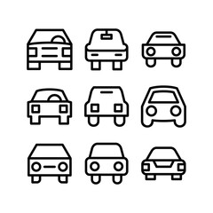 Fototapeta premium car icon or logo isolated sign symbol vector illustration - high quality black style vector icons 