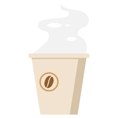 hot coffee illustration