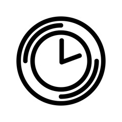 clock icon or logo isolated sign symbol vector illustration - high quality black style vector icons
