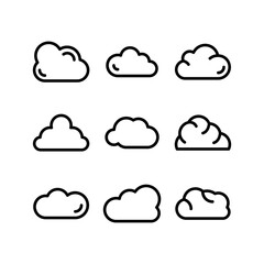 cloud icon or logo isolated sign symbol vector illustration - high quality black style vector icons
