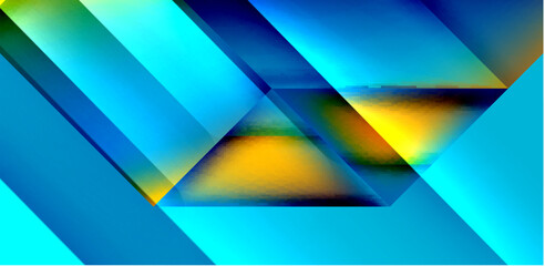 Dynamic triangle design with fluid gradient colors abstract background