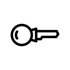 
key icon or logo isolated sign symbol vector illustration - high quality black style vector icons
