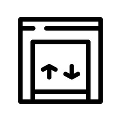 Fototapeta premium lift icon or logo isolated sign symbol vector illustration - high quality black style vector icons 