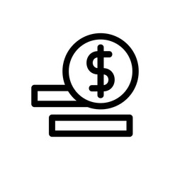 money icon or logo isolated sign symbol vector illustration - high quality black style vector icons
