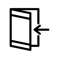 open door icon or logo isolated sign symbol vector illustration - high quality black style vector icons
