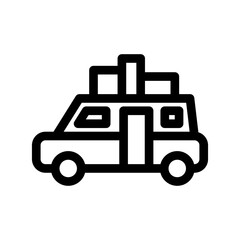 road trip icon or logo isolated sign symbol vector illustration - high quality black style vector icons
