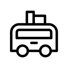 road trip icon or logo isolated sign symbol vector illustration - high quality black style vector icons
