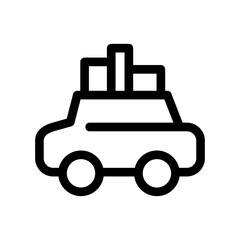 Obraz premium road trip icon or logo isolated sign symbol vector illustration - high quality black style vector icons 