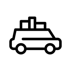 road trip icon or logo isolated sign symbol vector illustration - high quality black style vector icons
