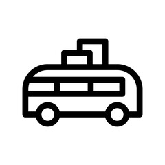 road trip icon or logo isolated sign symbol vector illustration - high quality black style vector icons
