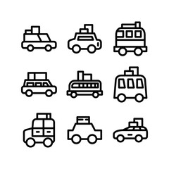 road trip icon or logo isolated sign symbol vector illustration - high quality black style vector icons
