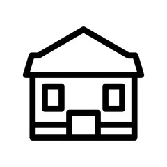 school building icon or logo isolated sign symbol vector illustration - high quality black style vector icons
