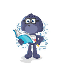 seal geek cartoon. cartoon mascot vector