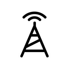 signal tower icon or logo isolated sign symbol vector illustration - high quality black style vector icons

