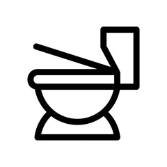 toilet icon or logo isolated sign symbol vector illustration - high quality black style vector icons
