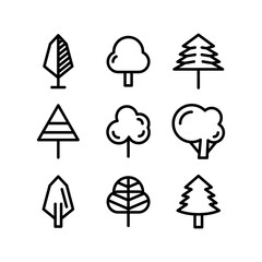 tree icon or logo isolated sign symbol vector illustration - high quality black style vector icons
