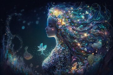 Enchanting Mermaid in Fairyland