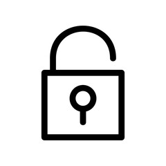 unlocked icon or logo isolated sign symbol vector illustration - high quality black style vector icons

