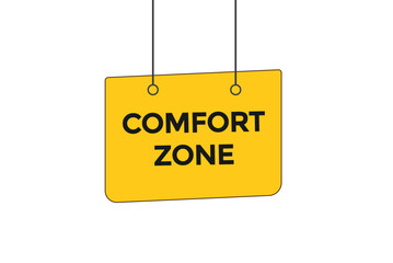 comfort zone button vectors.sign label speech bubble comfort zone
