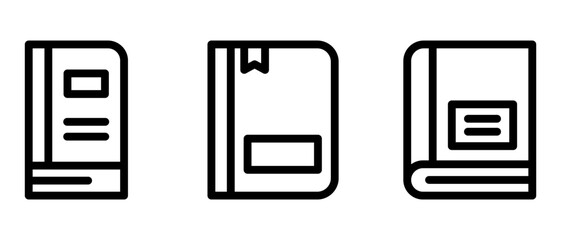 book icon or logo isolated sign symbol vector illustration - high quality black style vector icons
