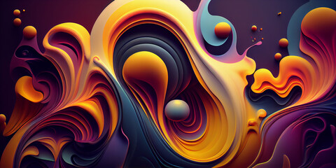 Beautiful abstract background, mulitcolor, fluid and flame.