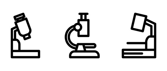 microscope icon or logo isolated sign symbol vector illustration - high quality black style vector icons
