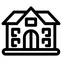 school icon or logo isolated sign symbol vector illustration - high quality black style vector icons
