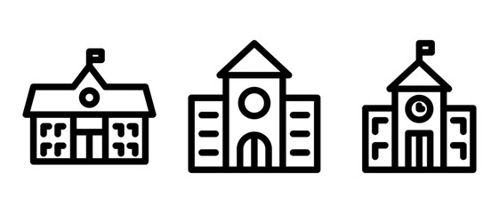 school icon or logo isolated sign symbol vector illustration - high quality black style vector icons
