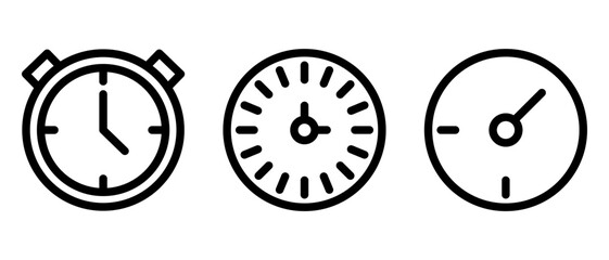 time icon or logo isolated sign symbol vector illustration - high quality black style vector icons
