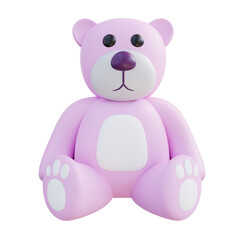 3D Illustration Teddy Bear