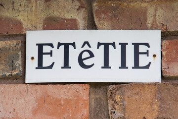 Etetie - sign for a ladies public toilet in South African slang