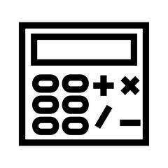 Fototapeta premium calculator icon or logo isolated sign symbol vector illustration - high quality black style vector icons 