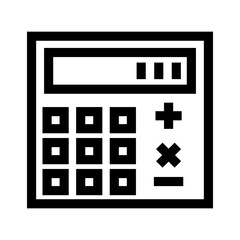 Obraz premium calculator icon or logo isolated sign symbol vector illustration - high quality black style vector icons 