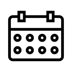 calendar event icon or logo isolated sign symbol vector illustration - high quality black style vector icons

