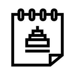 calendar event icon or logo isolated sign symbol vector illustration - high quality black style vector icons
