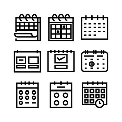 calendar event icon or logo isolated sign symbol vector illustration - high quality black style vector icons
