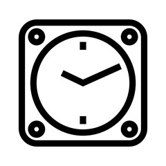 clock icon or logo isolated sign symbol vector illustration - high quality black style vector icons
