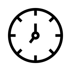 clock icon or logo isolated sign symbol vector illustration - high quality black style vector icons
