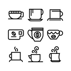 coffee icon or logo isolated sign symbol vector illustration - high quality black style vector icons
