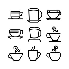 coffee icon or logo isolated sign symbol vector illustration - high quality black style vector icons
