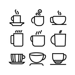 coffee icon or logo isolated sign symbol vector illustration - high quality black style vector icons
