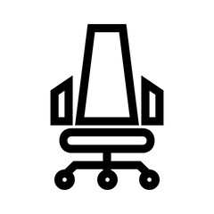 desk chair icon or logo isolated sign symbol vector illustration - high quality black style vector icons
