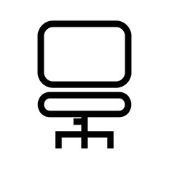 desk chair icon or logo isolated sign symbol vector illustration - high quality black style vector icons
