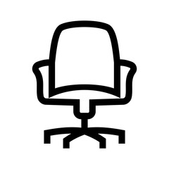 desk chair icon or logo isolated sign symbol vector illustration - high quality black style vector icons
