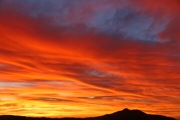 Village of Otivar, Spain at dawn	