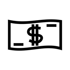 Obraz premium dollar icon or logo isolated sign symbol vector illustration - high quality black style vector icons 